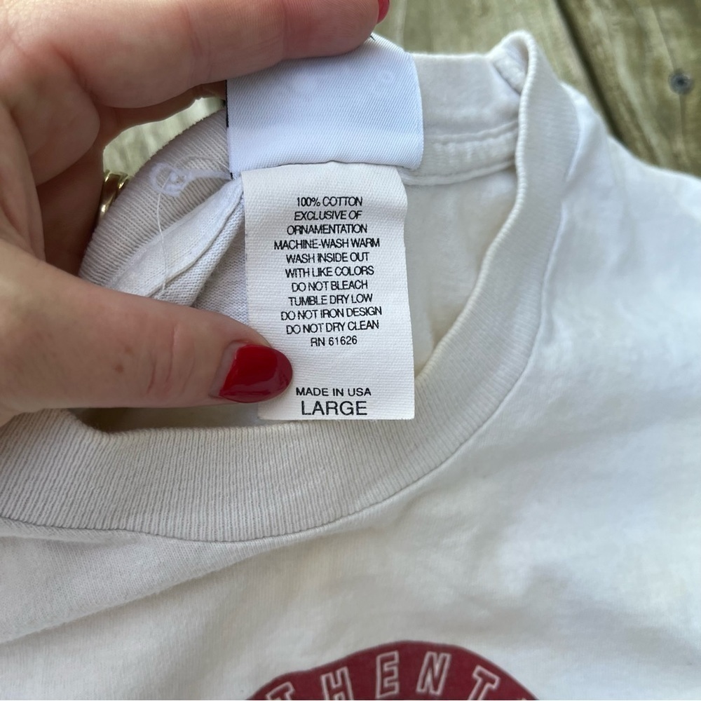 ** VINTAGE 90s SINGLE STITCH MICKEY & CO GRAPHIC TSHIRT Large White Disney - Picture 10 of 10